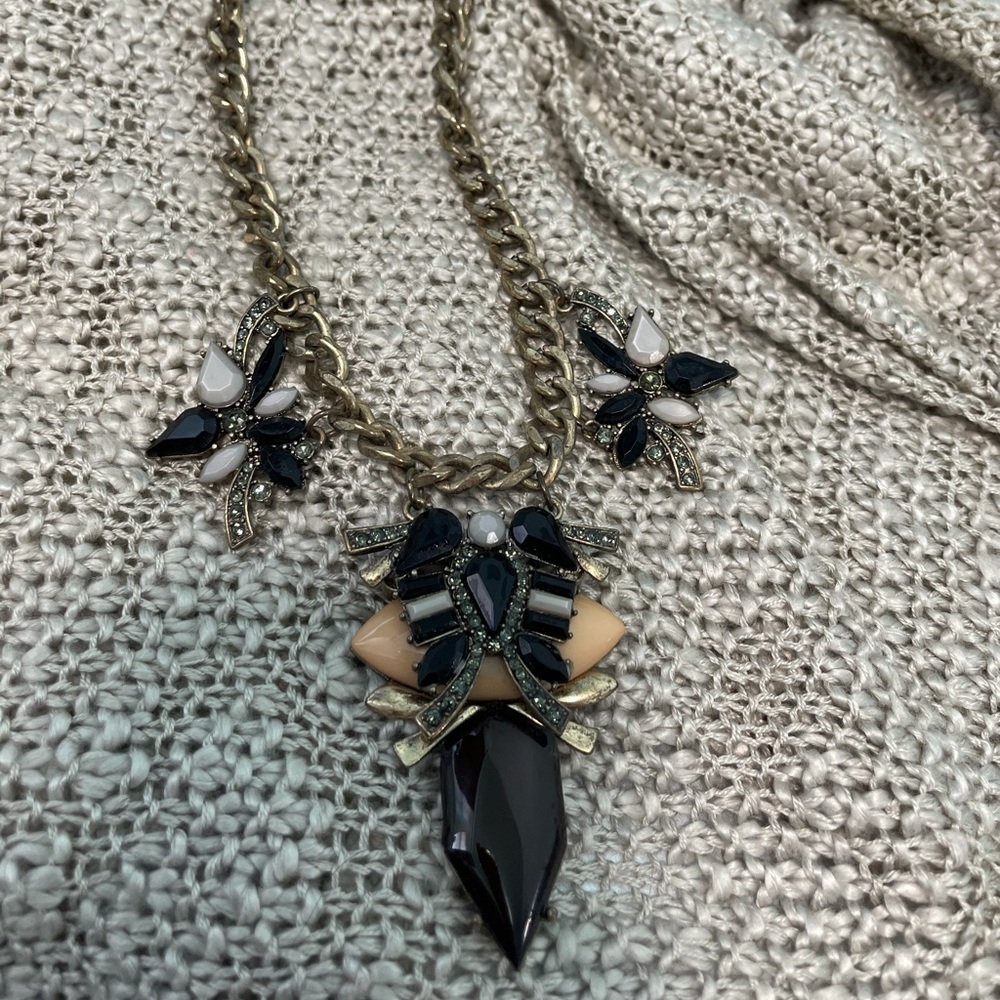 Gold fashion statement necklace